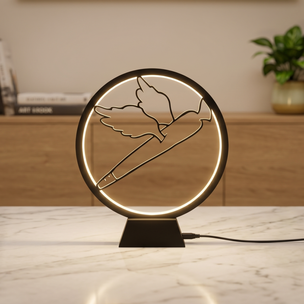 Flying Carrot Ring Lamp